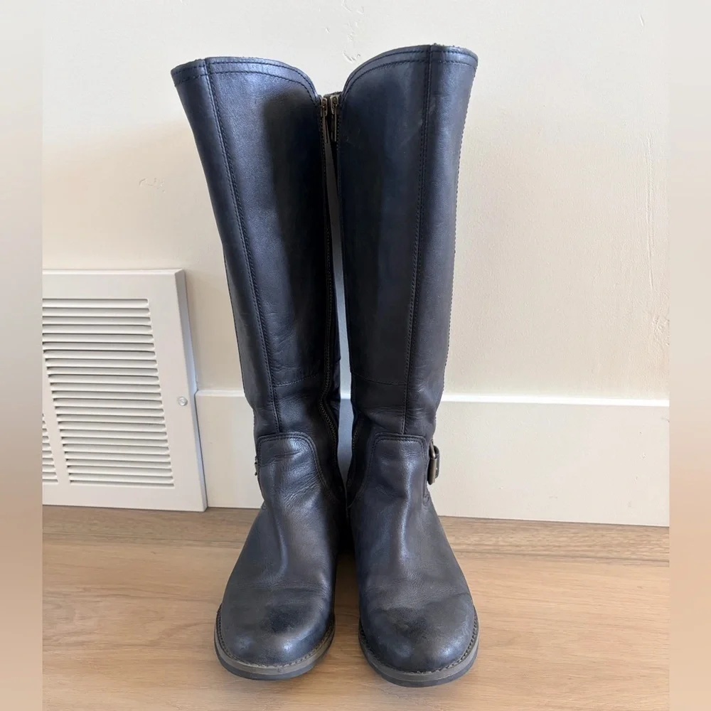 Timberland Savin Hill Black Leather Riding Boots